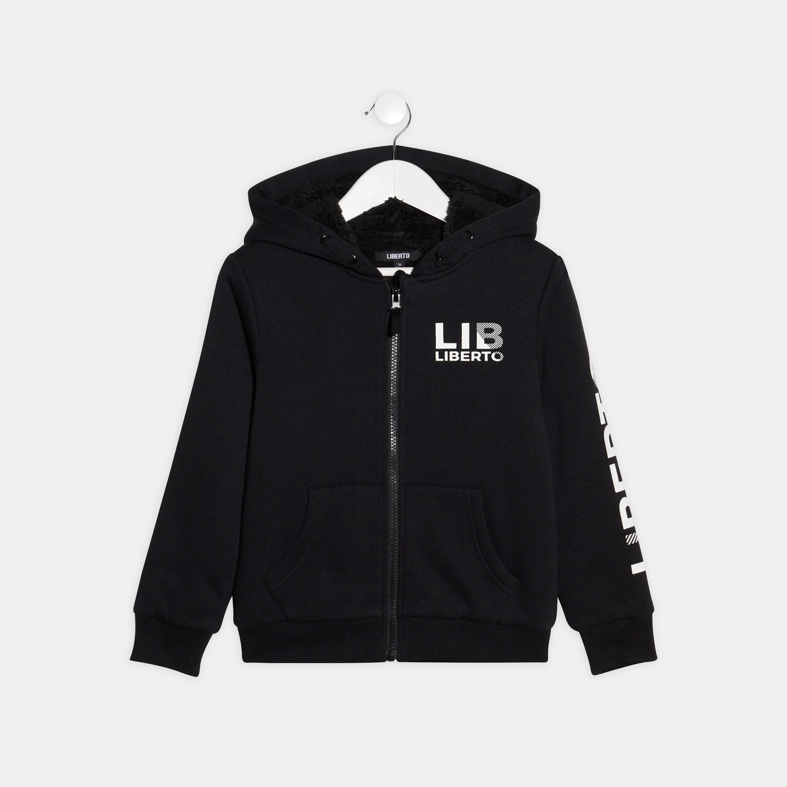 Gilet à capuche Liberto noir garçon | La Halle