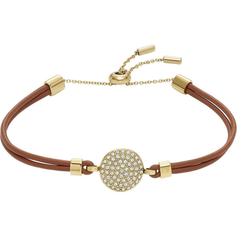 Fossil Bracelet Acier inoxydable, Cuir Bracelet