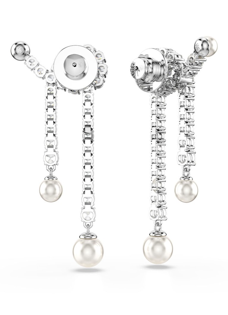 Swarovski Matrix stud earrings with crystal