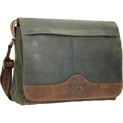 Billy The Kid Hunter Messenger Leder 38 cm Laptopfach