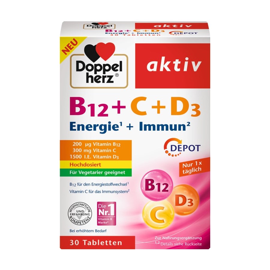 Vitamin B12 + C + D3