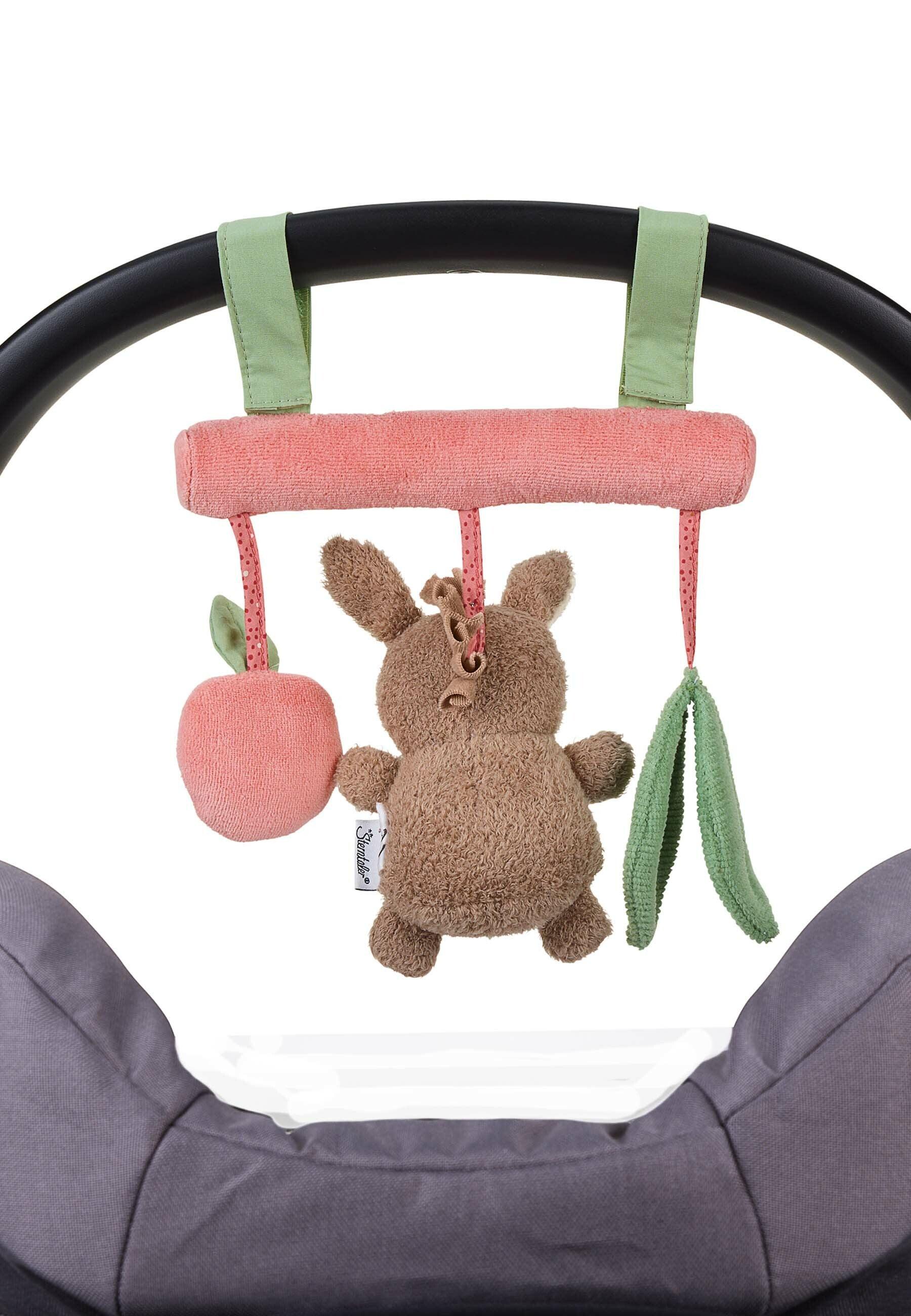 Spielzeug z. Aufhängen Esel Emmily hellrot, 17 cm