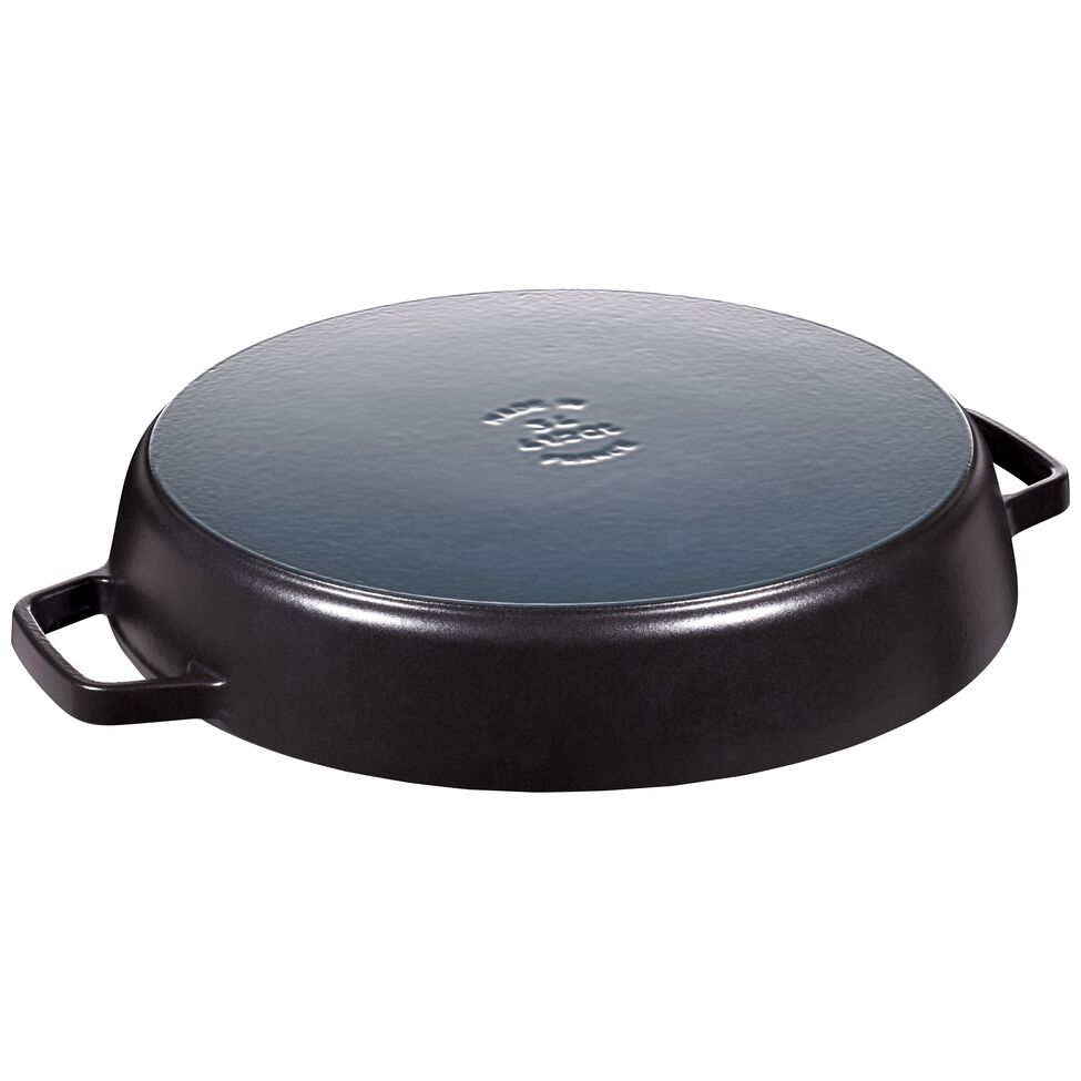 Paella-Pfanne 34 cm, Gusseisen, Schwarz