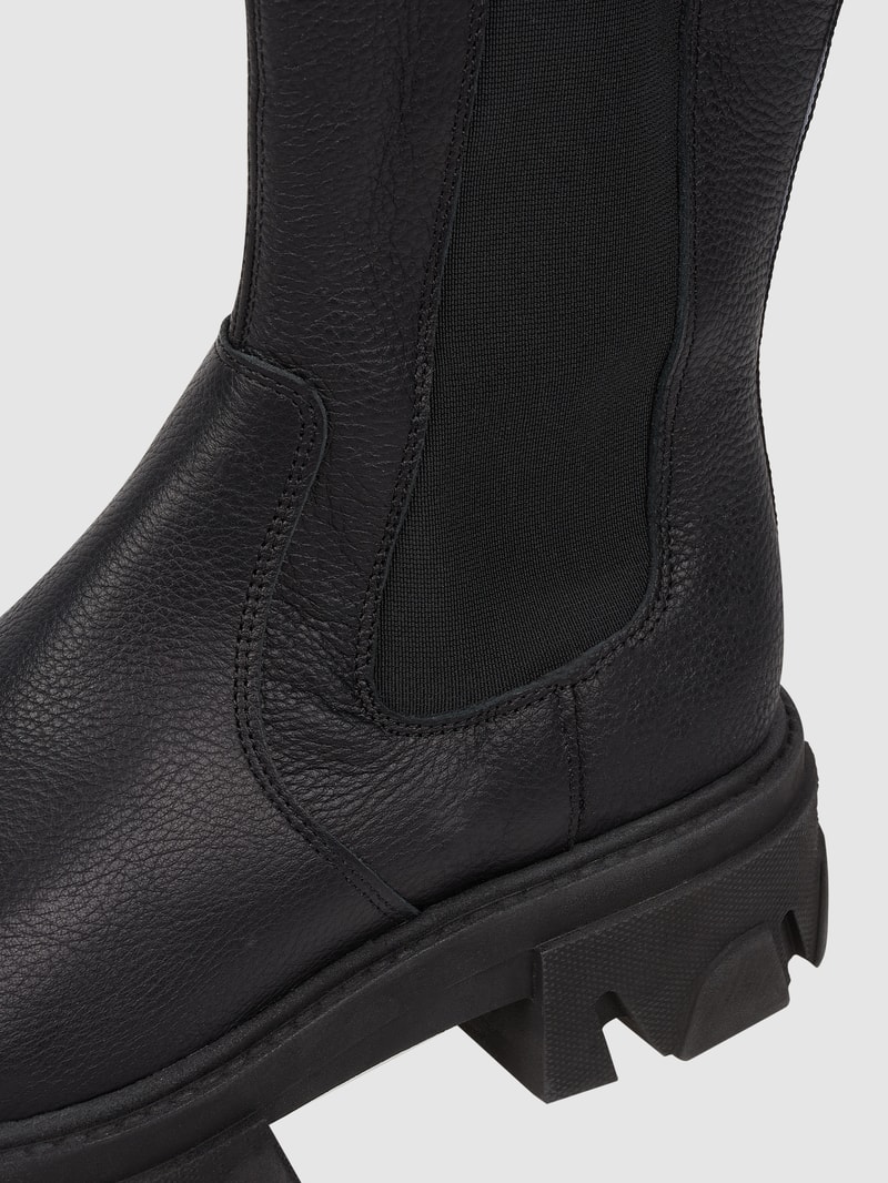 Chelsea Boots aus Leder Modell 'Ginola' in schwarz