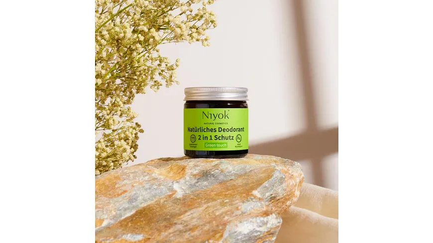 Niyok 2 in 1 Deodorant Creme Anti-Transpirant: Green Touch 40 ml