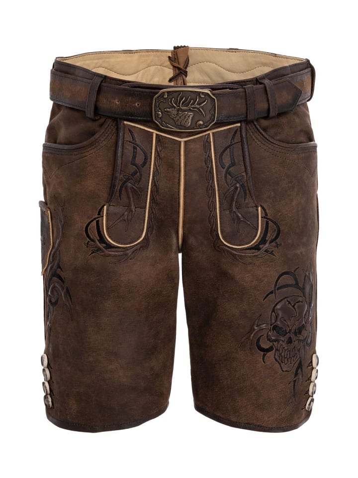 Spieth & Wensky Lederhose DEMOS in braun günstig kaufen 52