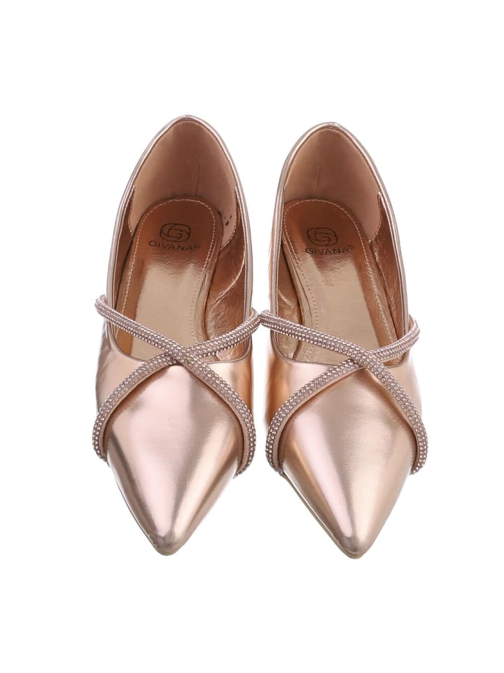 Ital-Design Ballerina in Roségold günstig kaufen