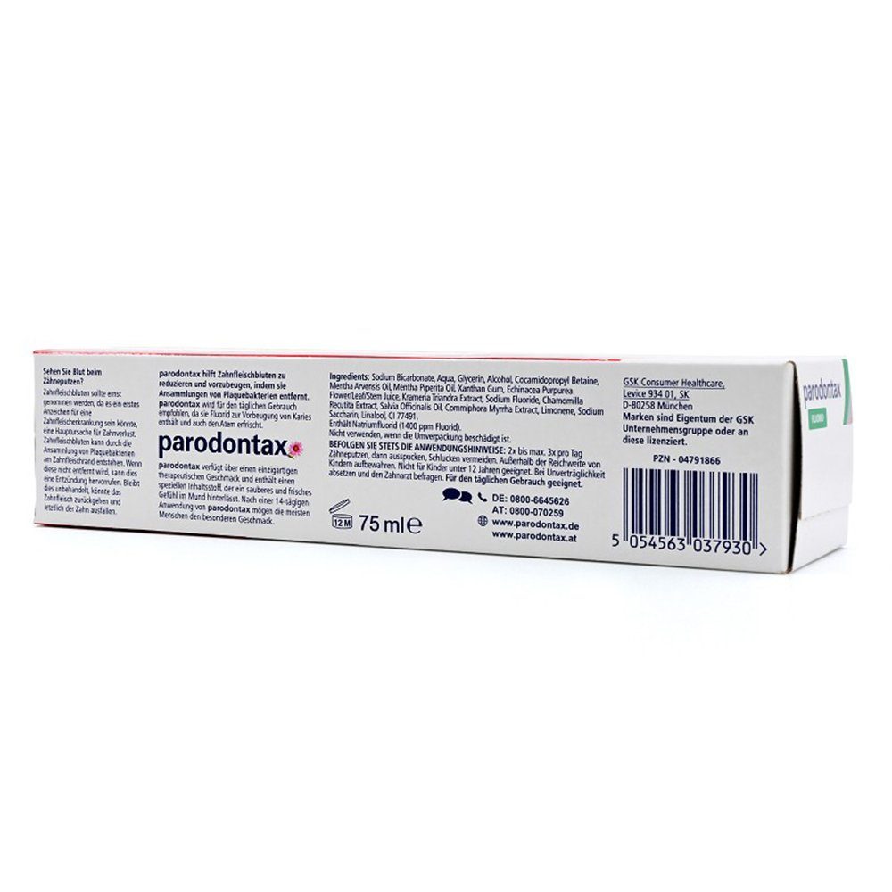GlaxoSmithKline Consumer Healthcare Zahnpasta PARODONTAX mit Fluorid Zahnpasta, 75 ml