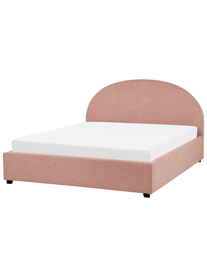 Beliani Doppelbett VAUCLUSE in Rosa - (W) 194 x (H) 112 x (L) 214 cm günstig kaufen onesize