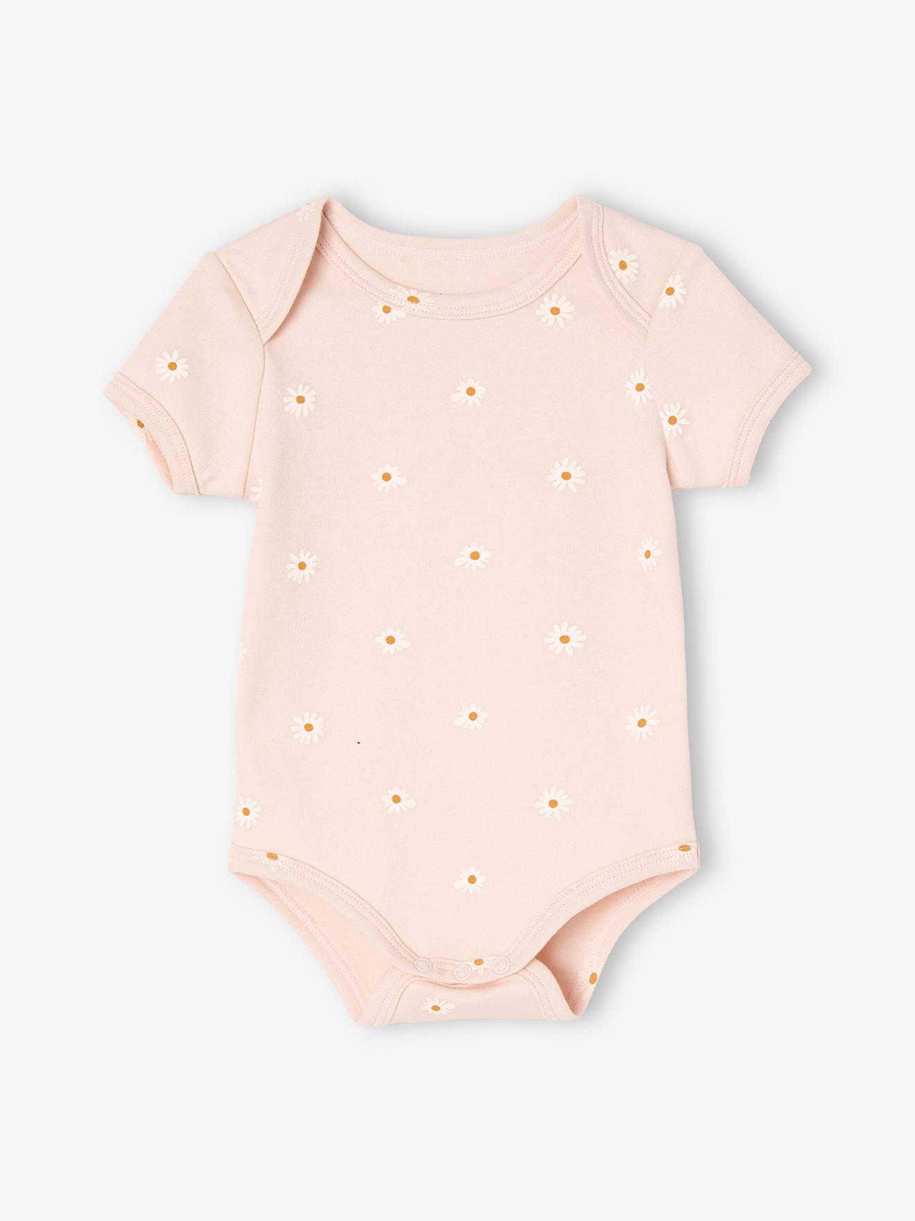 Vertbaudet 5er-Pack Baby Schlupf-Bodys Oeko-Tex - hellrosa