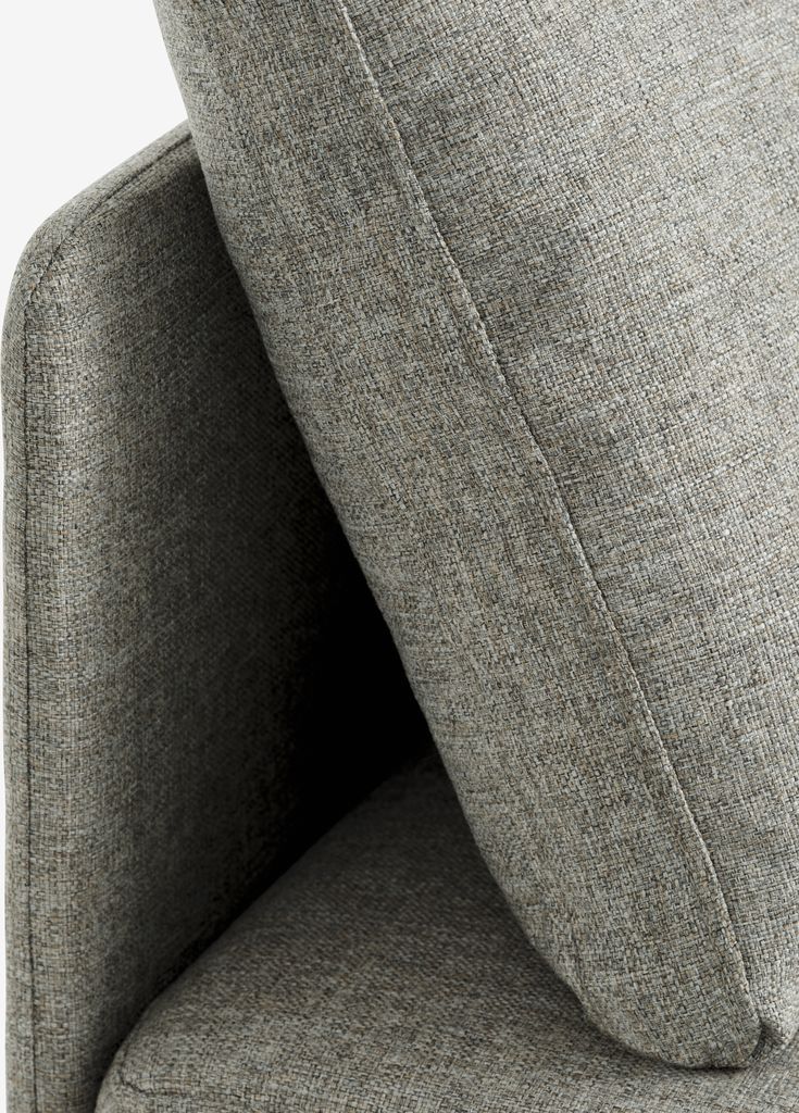 OLSTRUP Sofa rozkładana OLSTRUP 1,5-osobowa tkanina w kolorze szarym/kolor dębu