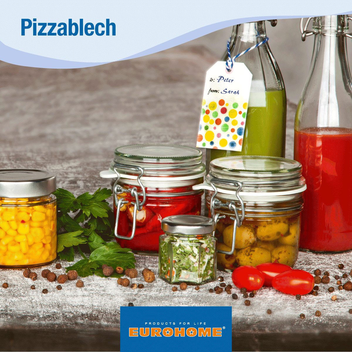 EUROHOME Pizzablech Backblech rund emailliert hitzebeständig Pizzabackblech antihaft, Email, (Pizzablech Ø32 cm, Höhe 3 cm), Ofenblech - für Holz- und Gasgrills geeignet