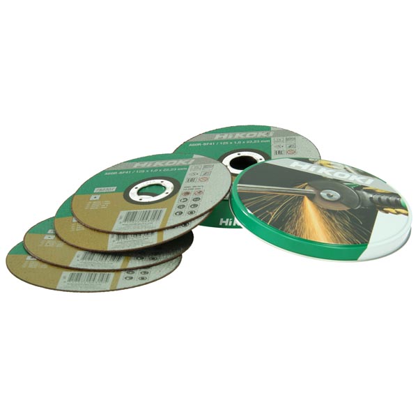 Accesorii HiKOKI 782309 Disc de tăiere pentru oțel inoxidabil/metal 125 x 1 mm 10 bucăți