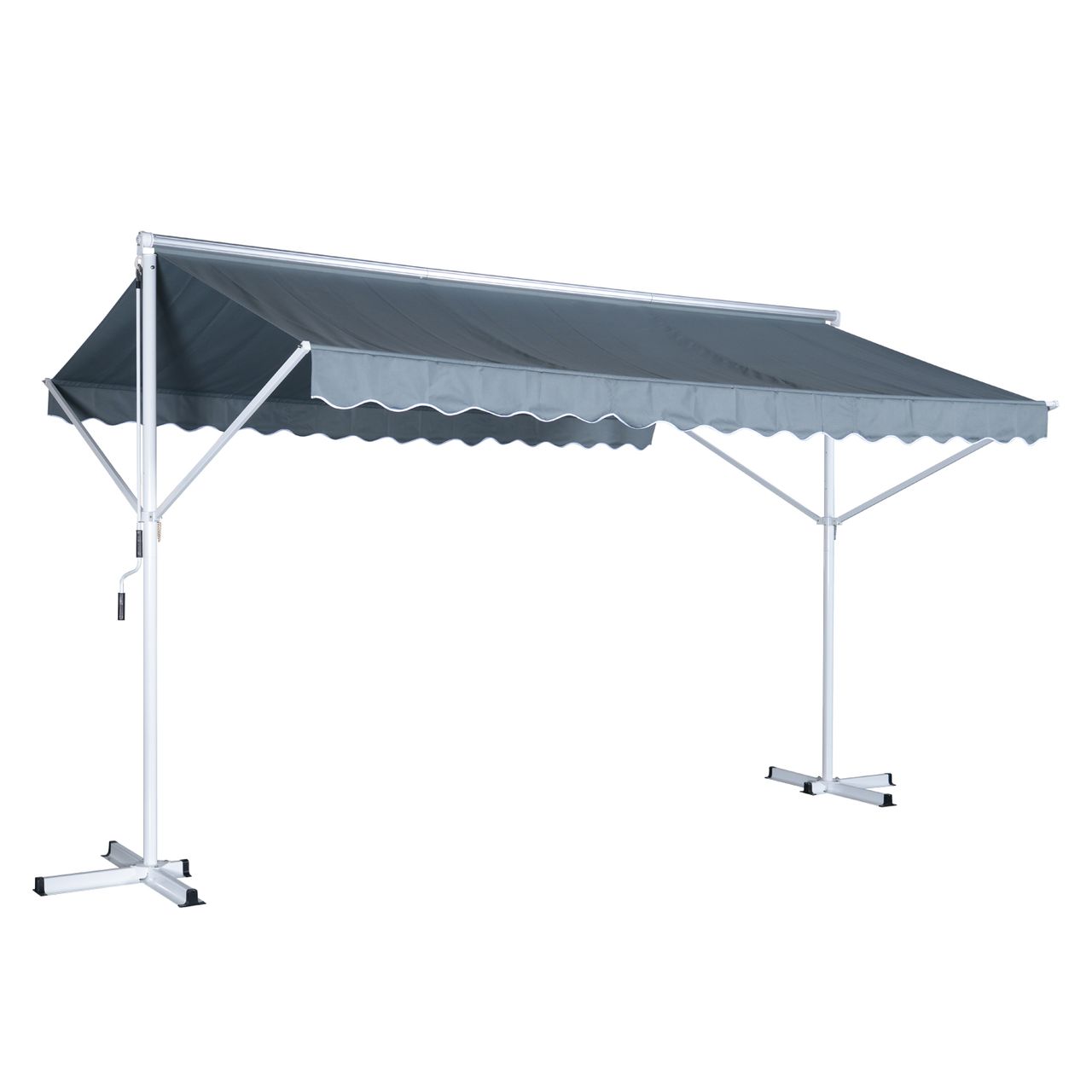 Outsunny Standmarkise, Grau 4,5x3,42m