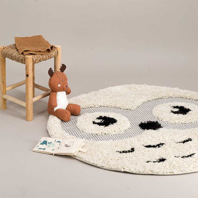 Tapis rond HIBOU 120x120cm