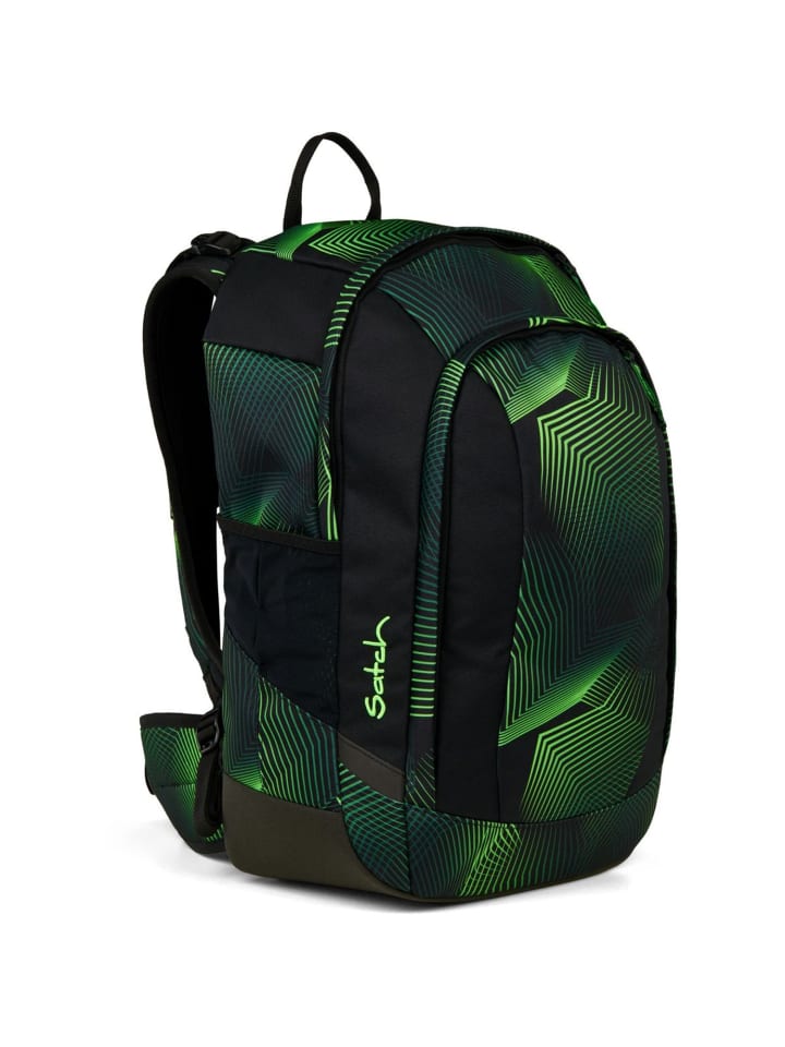 Satch Air Schulrucksack Seismic Green 2025 in schwarz-grün günstig kaufen onesize
