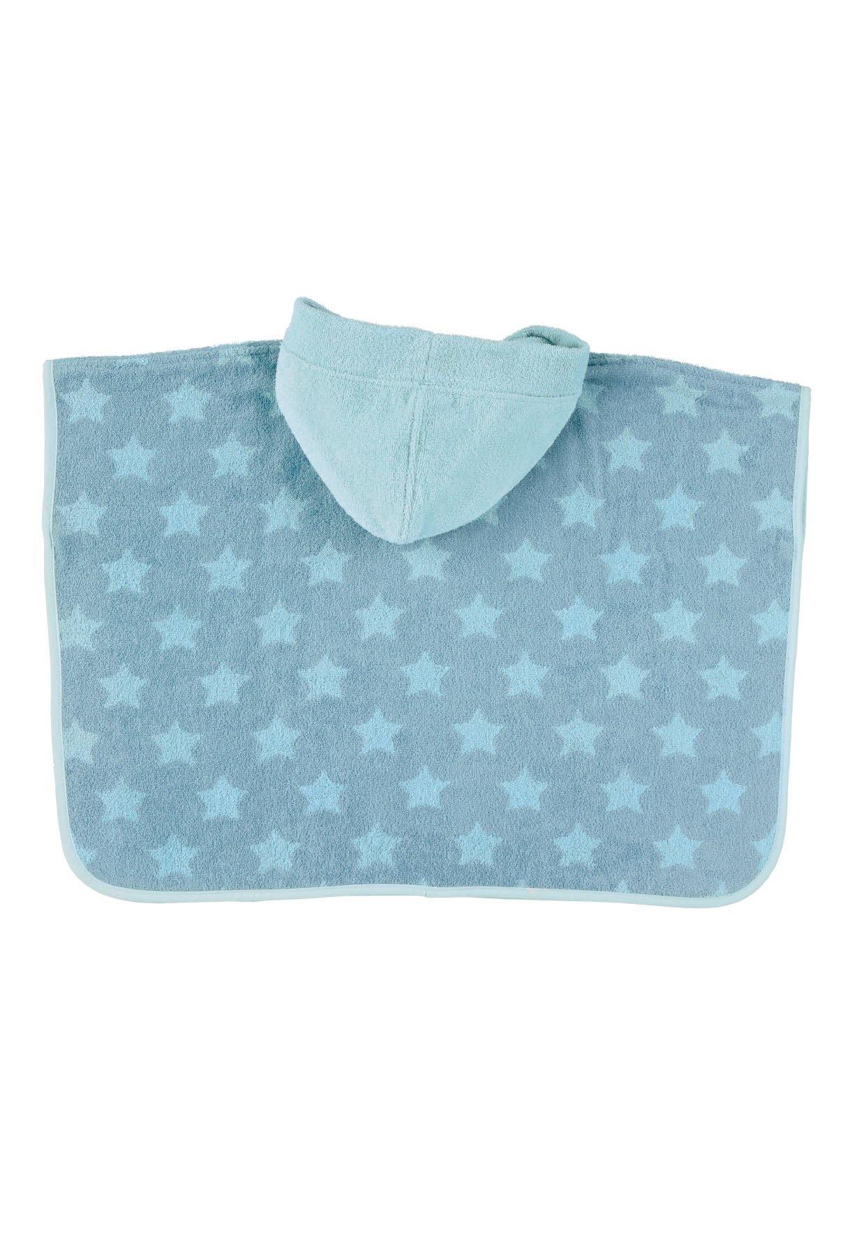 Kapuzen-Badeponcho Esel Emmi in Blau