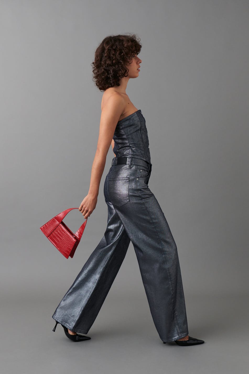 Sparkle straight jeans