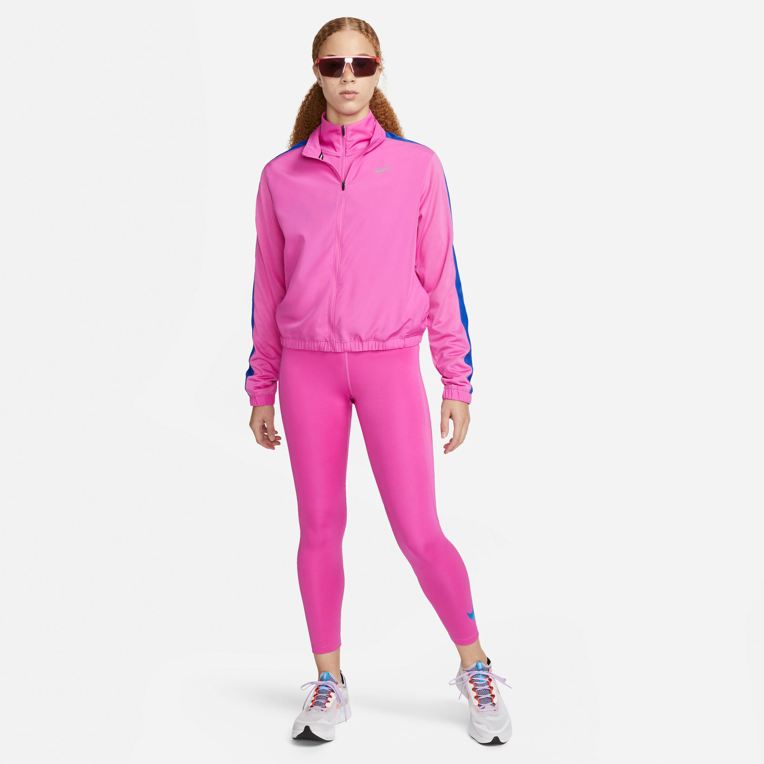 Dri-Fit Fast SW HBR Mid-Rise 7/8 Tight Damen - Pink, Grau