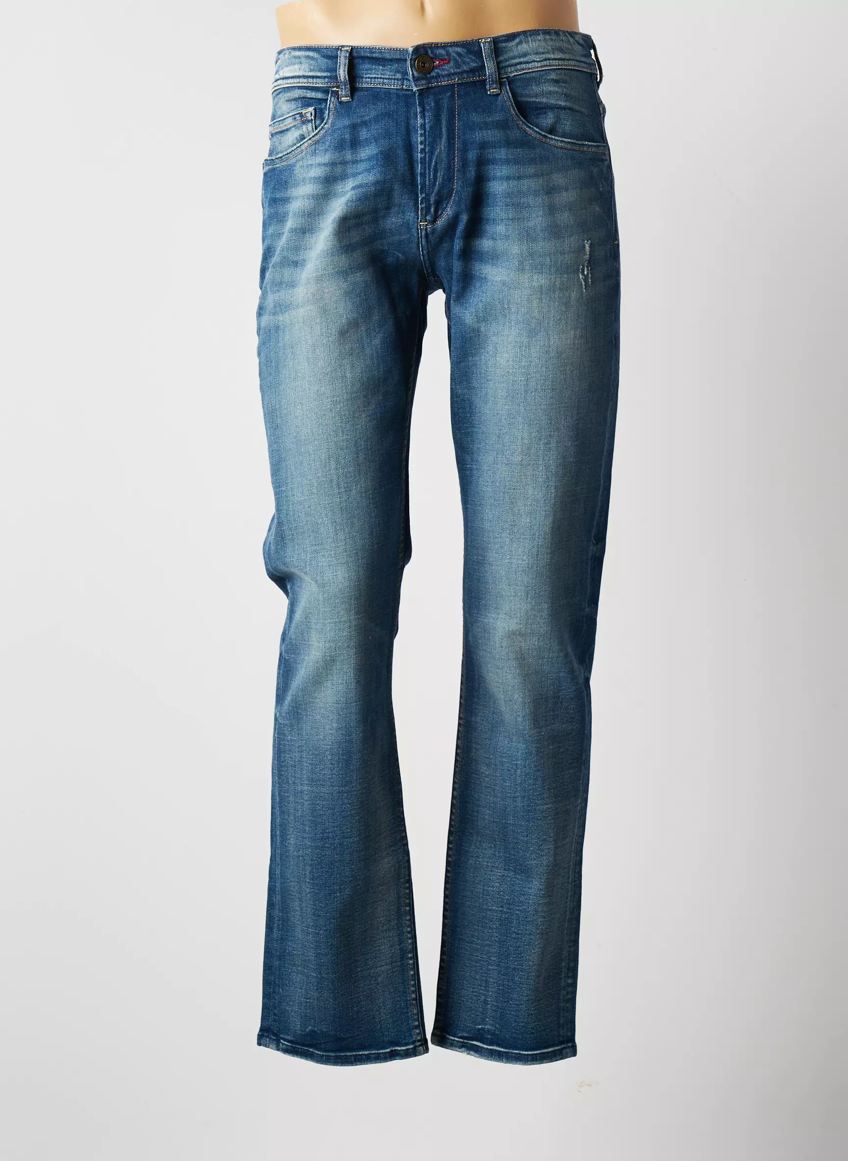 Bonobo Jeans Coupe Droite Homme couleur bleu