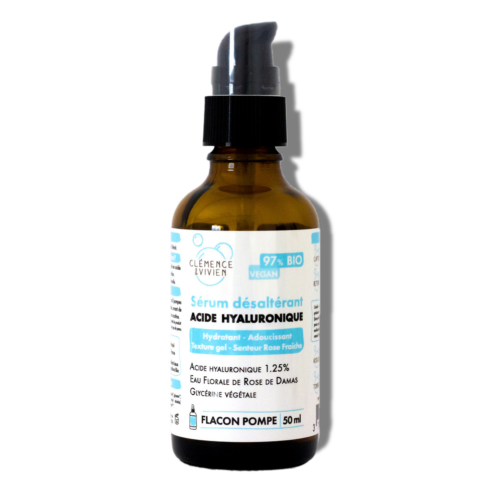 Clemence & Vivien SERUM DESALTERANT A L'ACIDE HYALURONIQUE SERUM DESALTERANT A L'ACIDE HYALURONIQUE