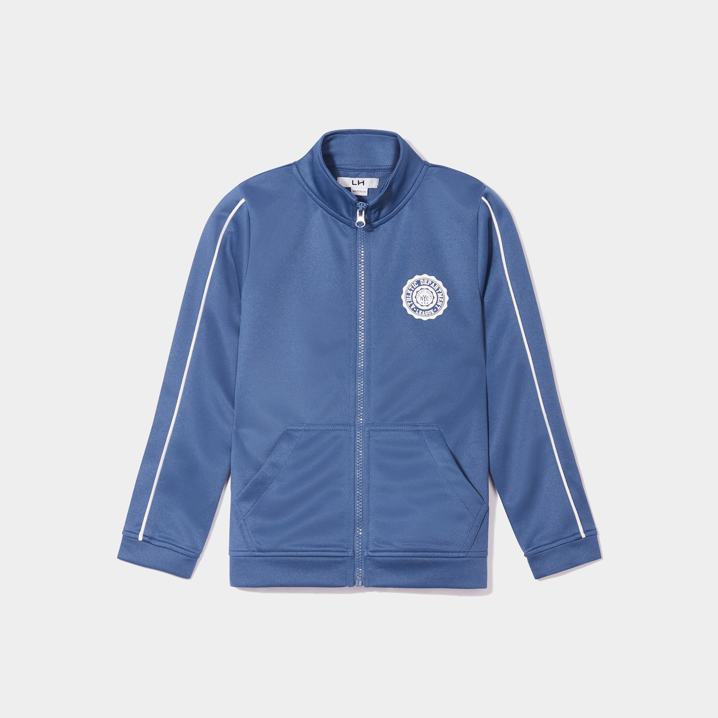Sweat zippé col montant bleu foncé garçon | La Halle