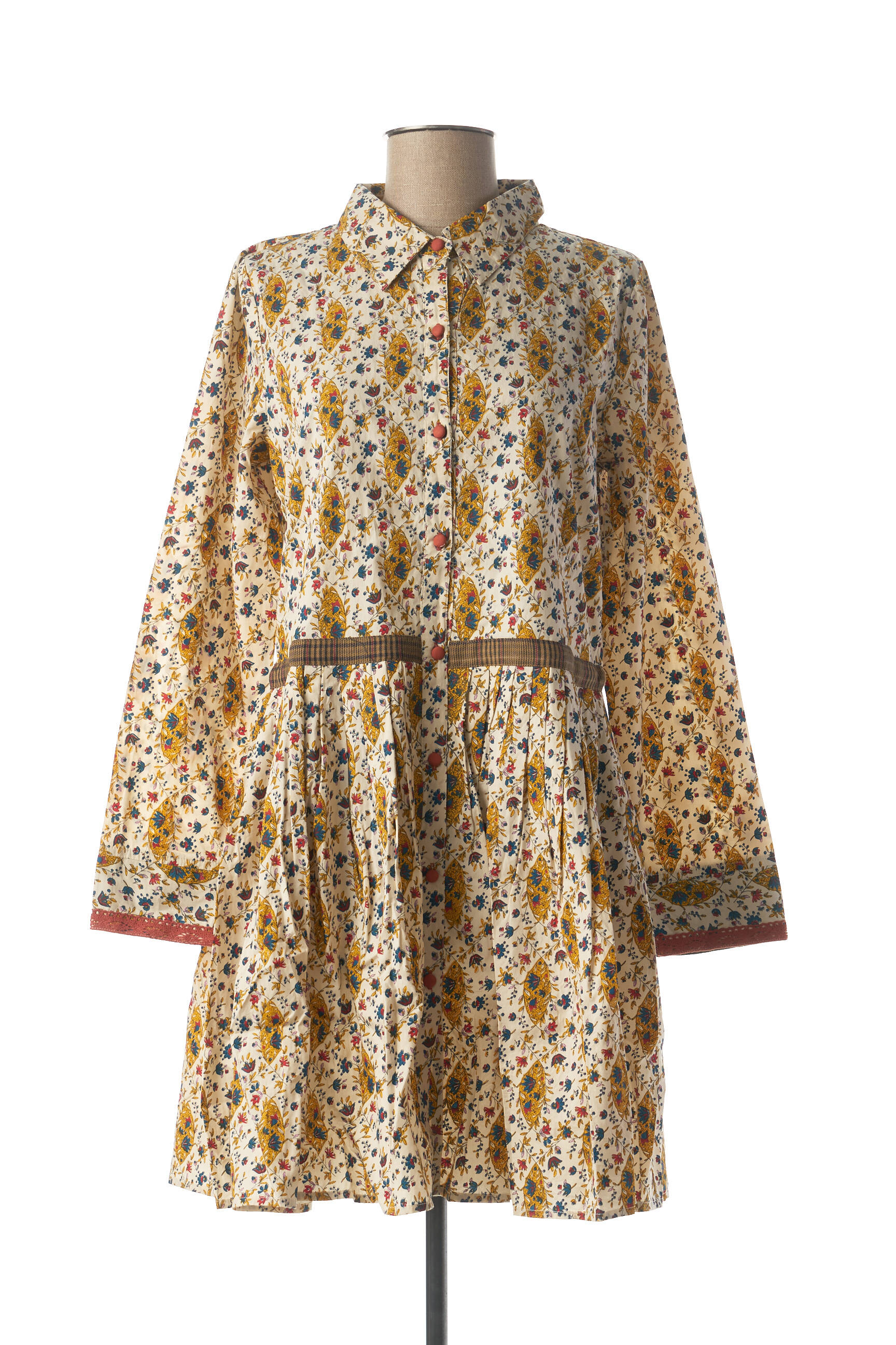 Rhum Raisin Tuniquemanchelongue Femme couleur beige