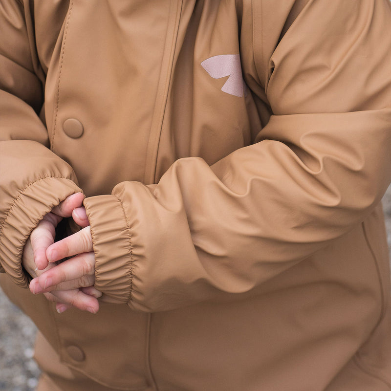 aarhus rain suit caramel - Braun
