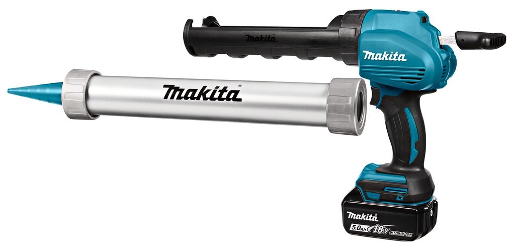 Makita DCG180RTX Akku Fugepistol 18V 5,0Ah Li-Ion med patronholder 300 og 600ml
