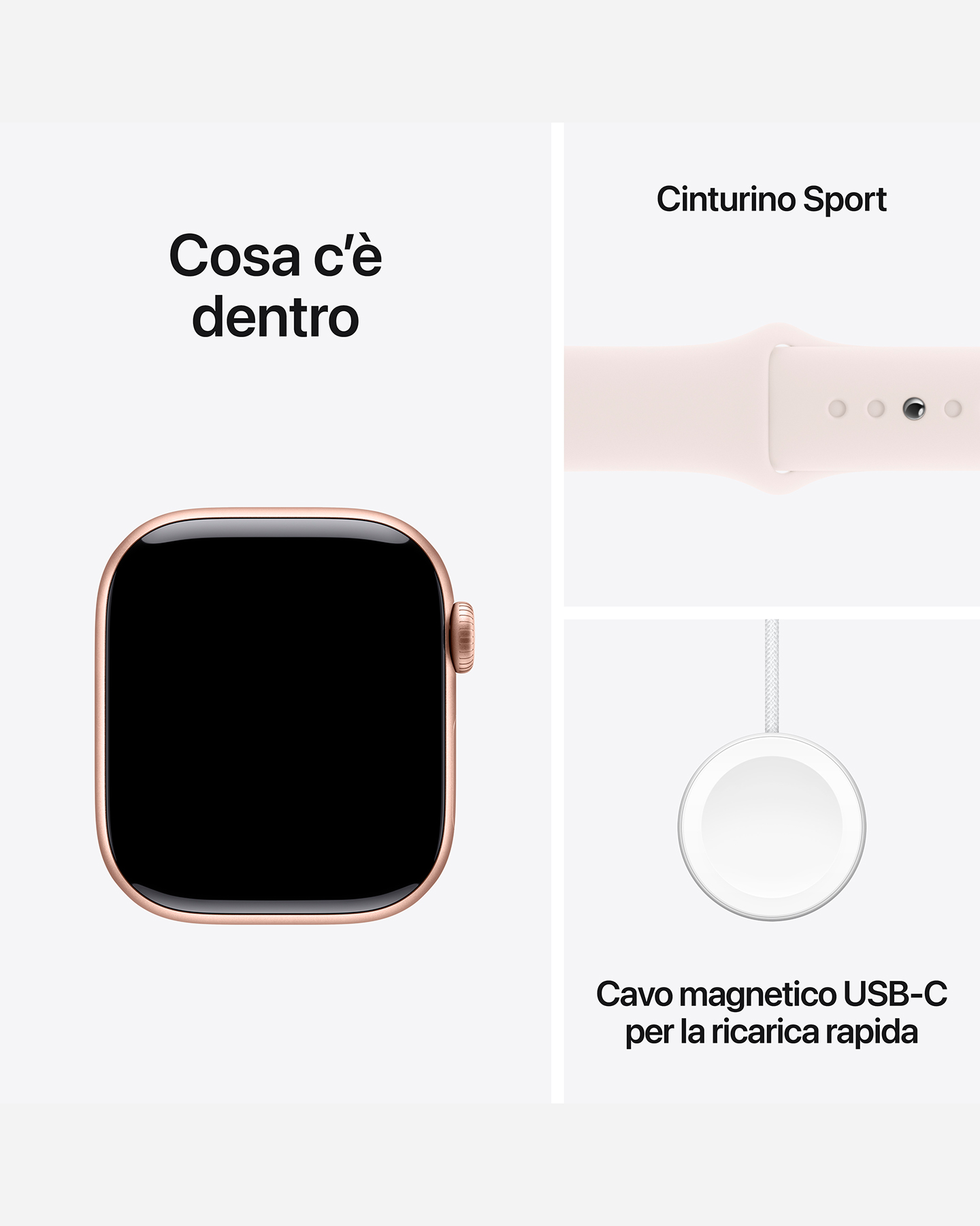 Apple Watch Series 10 GPS 42 mm multifunktionsklocka MWWH3QL/A