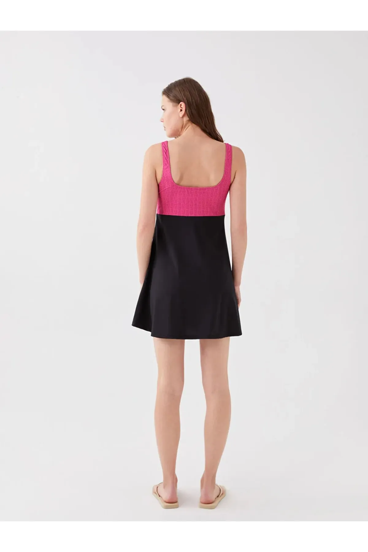LC Waikiki  Badeanzug - Rosa - Unifarben