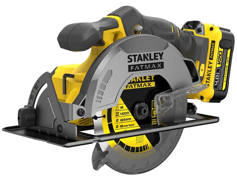 Stanley SFMCS500M2K FATMAX® V20 Akku-Kreissäge 165 mm 18 Volt 4,0 Ah Li-Ion