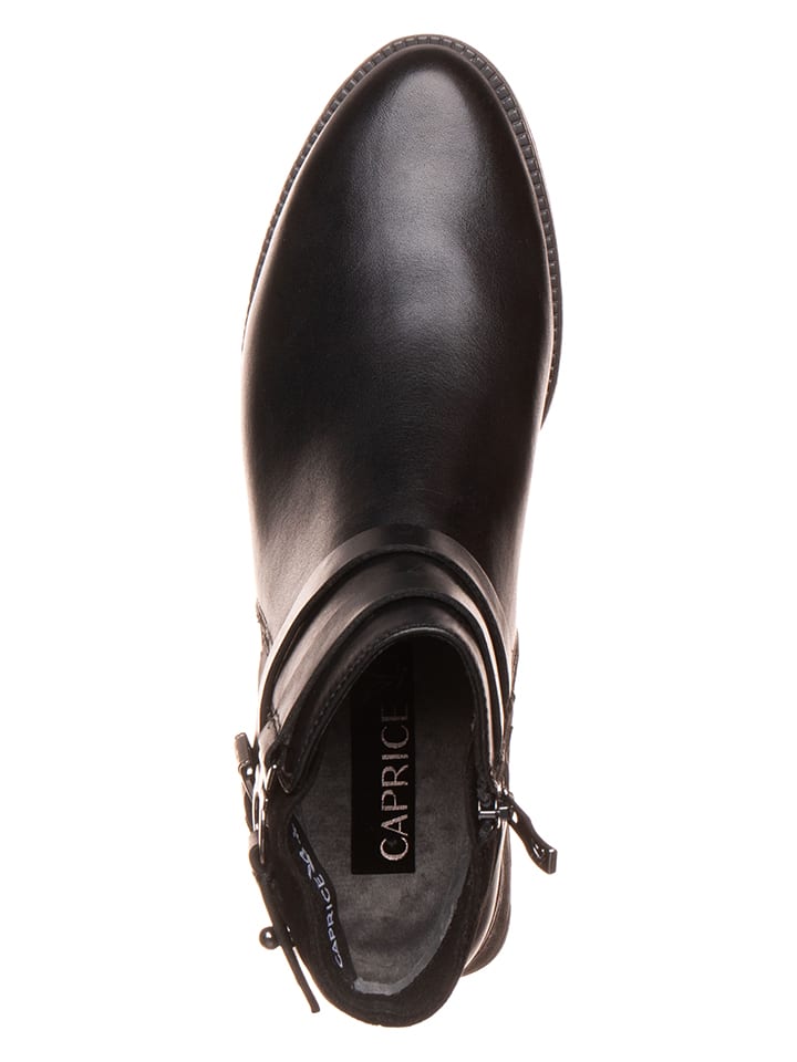 Caprice Leder-Boots in Schwarz günstig kaufen