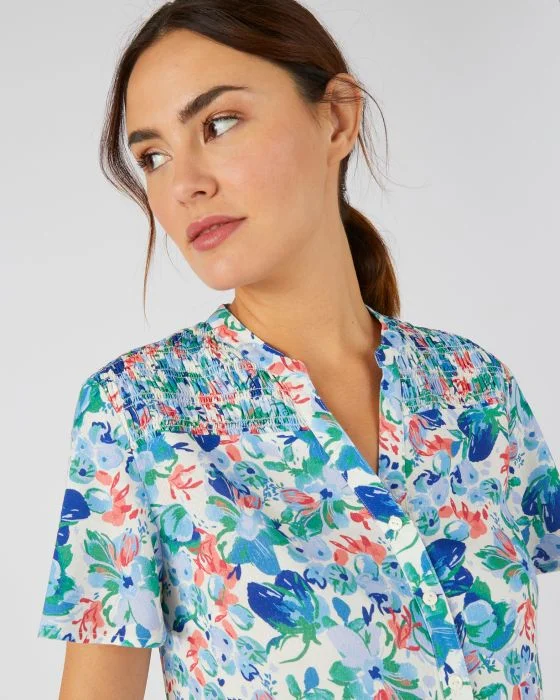 Chemisier à smocks Climatyl