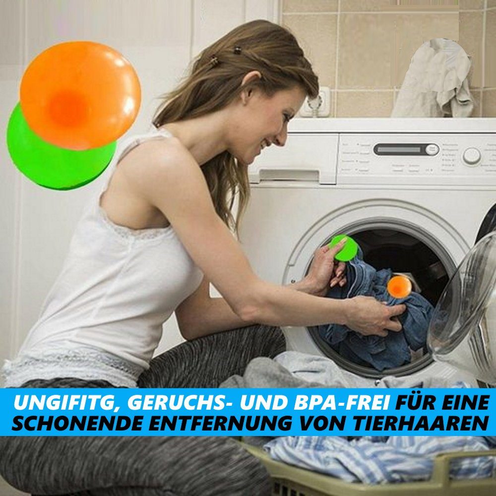 MAVURA Wäschekugel HaarMagnets Magischer Tierhaarentferner Waschmaschine Tierhaare (Fussel Bälle Fusselbälle Fusselpfote Katzenhaare), Hundehaare von Wäsche entfernen [4er Set]