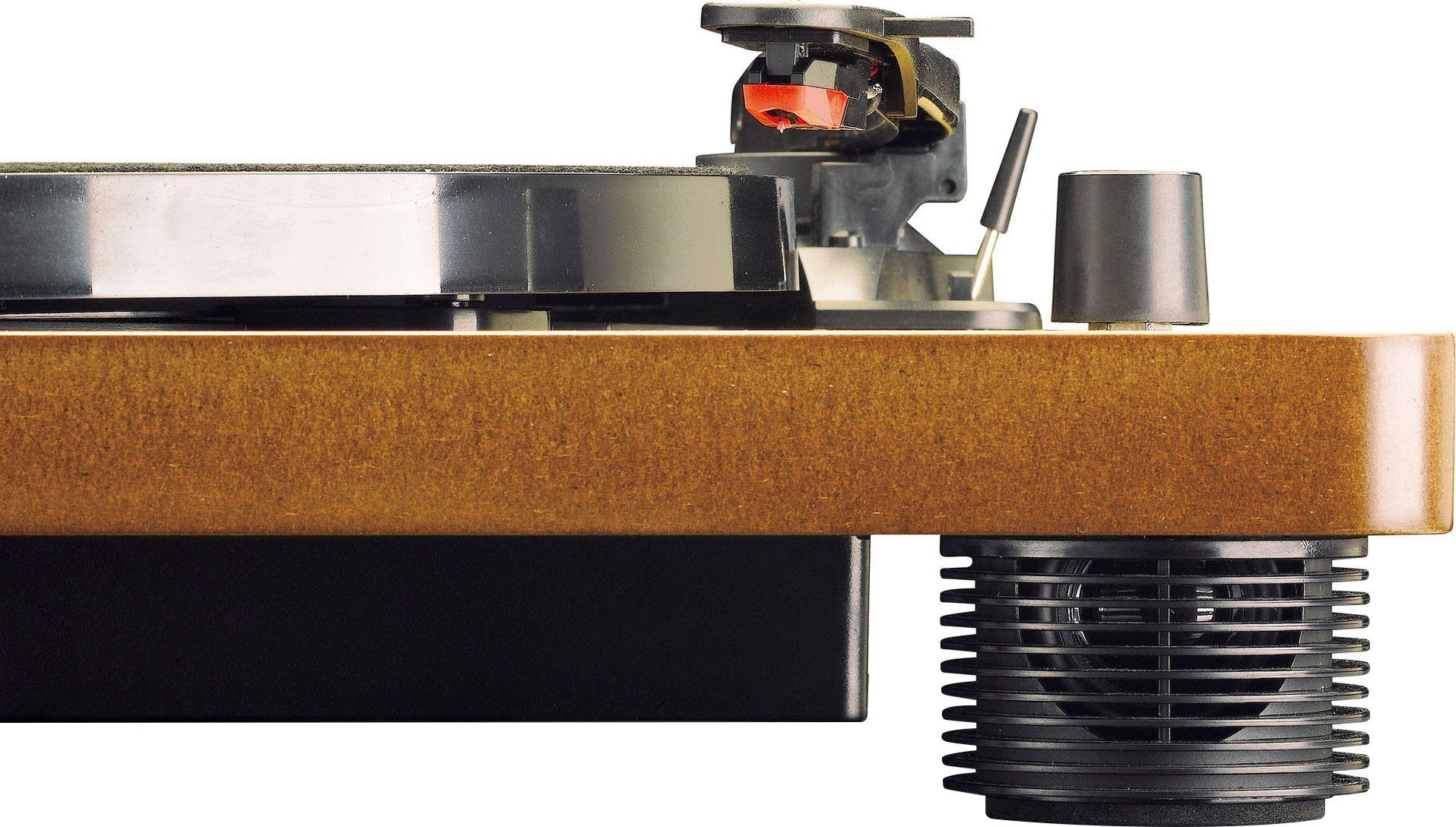 Lenco LS-50WD Plattenspieler mit int. Lautsprechern Plattenspieler (Riemenantrieb)