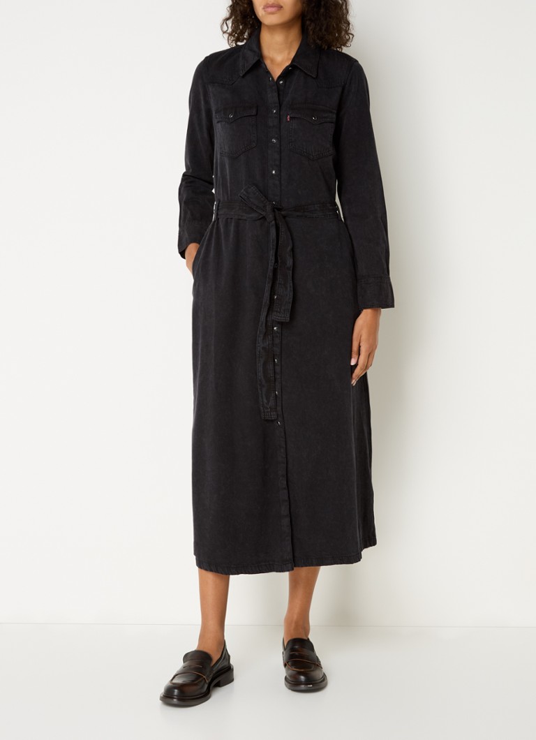 Abito chemisier midi Levi's Quinney in misto lyocell con cintura.