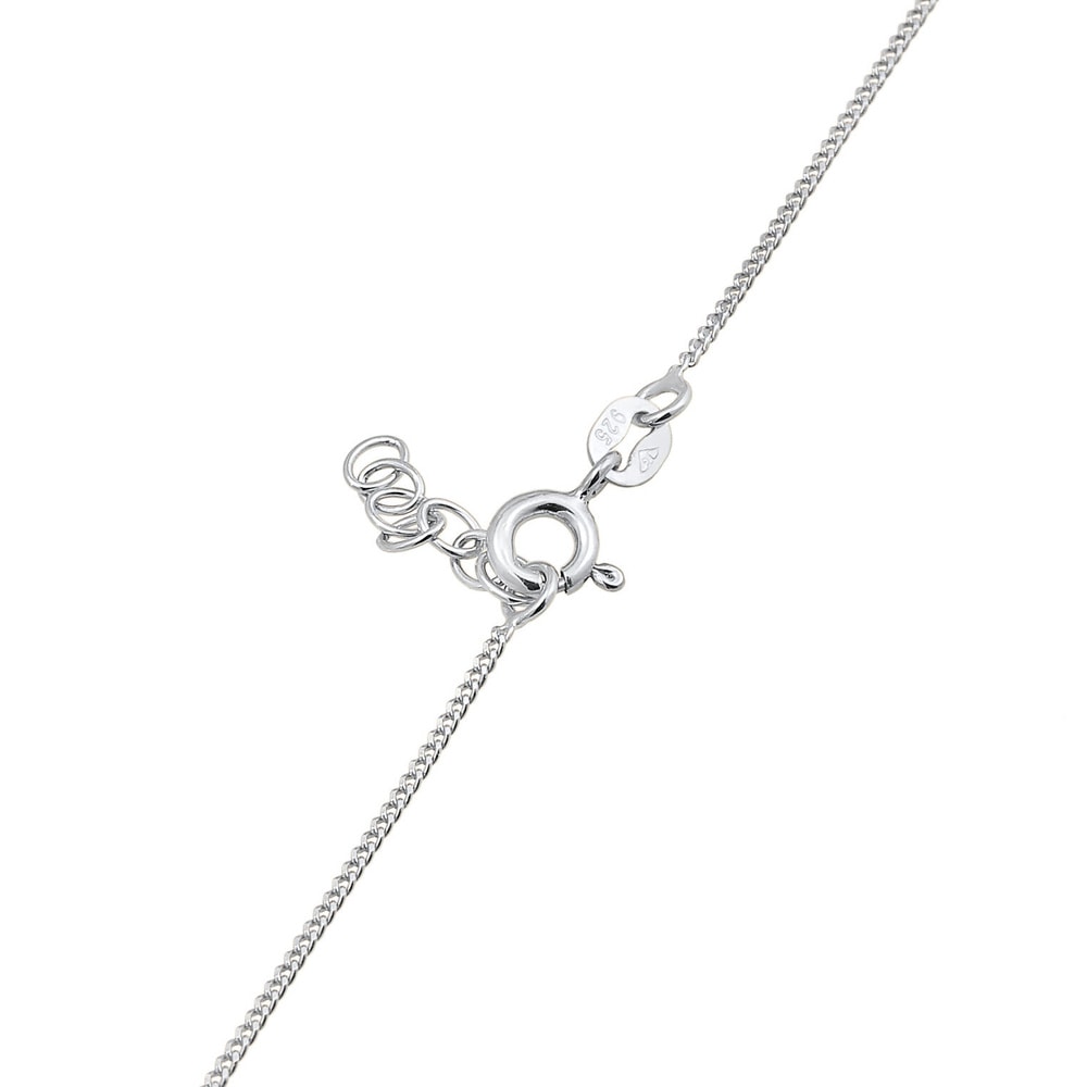 Elli Elli Collier Enfants Smile Emoji pendentif plaquette avec émail orange en argent  collier