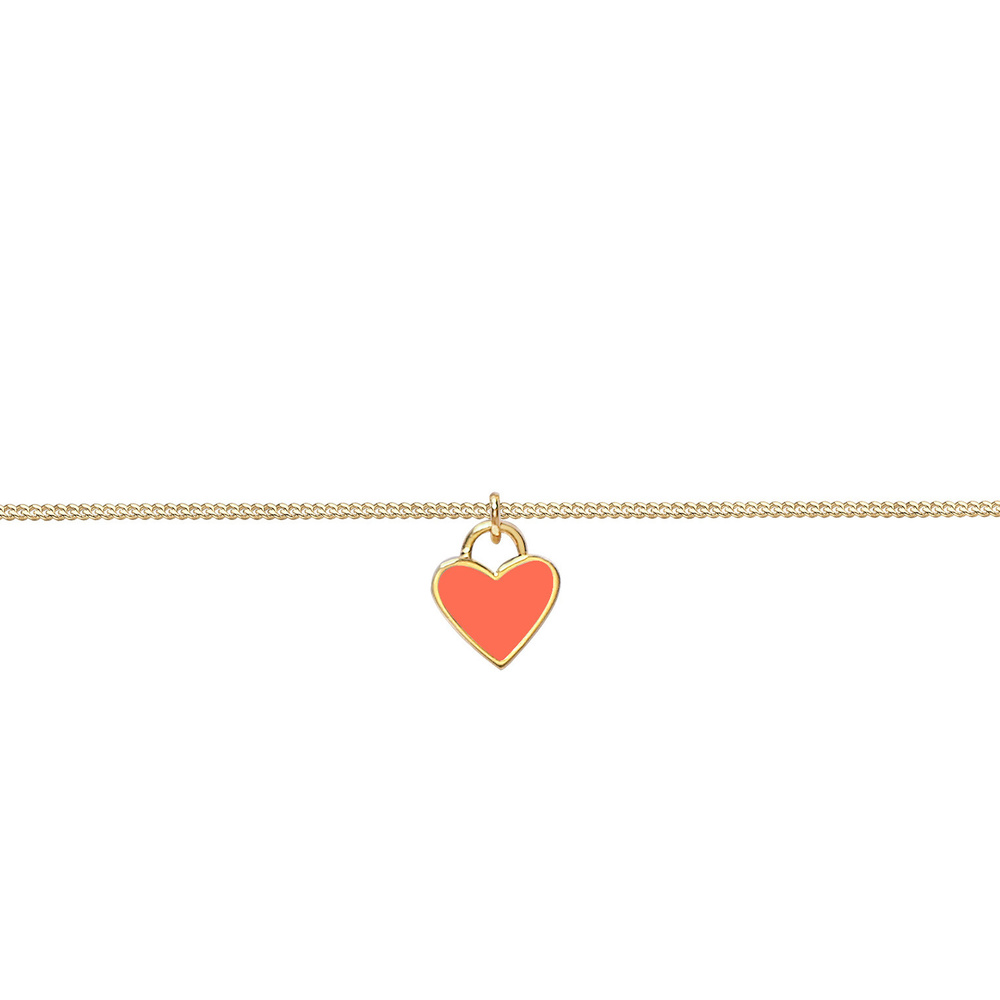 Elli Elli Collier Choker pendentif cœur émail collier