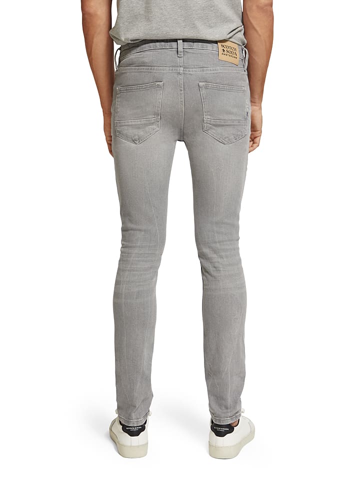 Scotch & Soda Jeans - Skinny fit - in Hellgrau günstig kaufen