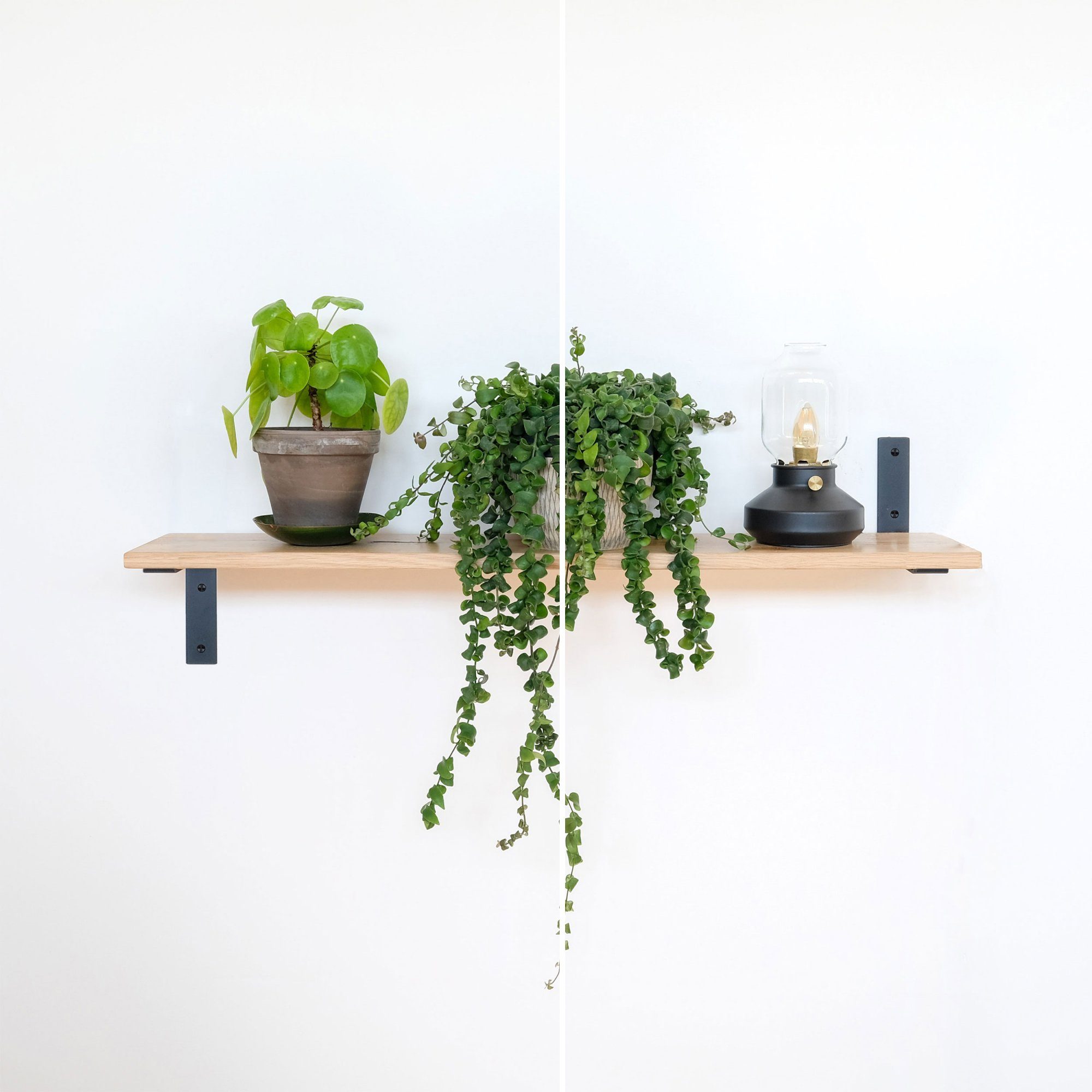 Natural Goods Berlin Wandregalhalter Regalhalter WEIßENSEE, 1er-Set 1-tlg.