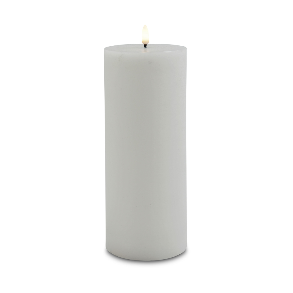 LED-Echtwachskerze weiß