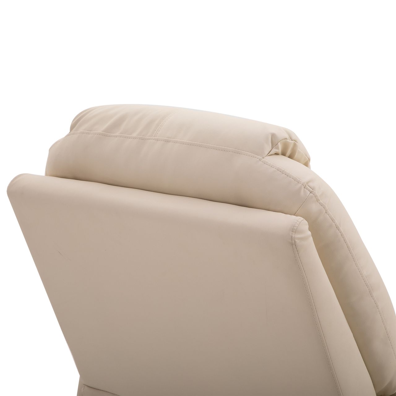 HOMCOM Massagesessel elektrisch Relaxsessel Fernsehsessel Liegefunktion Beige