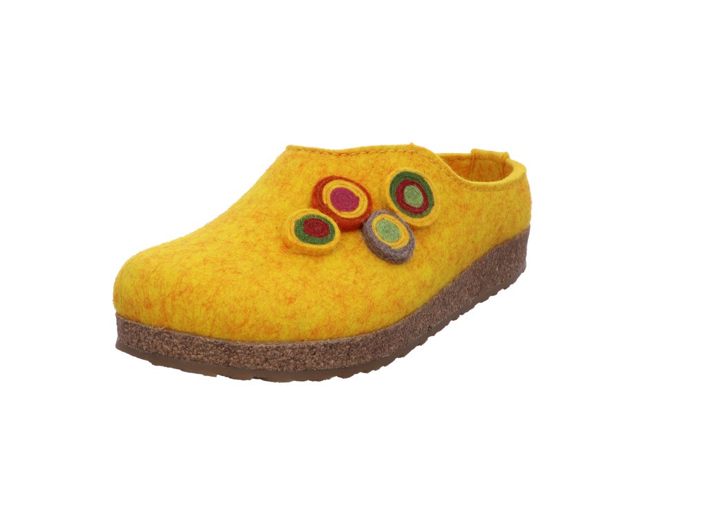 HAFLINGER Hausschuhe gelb kanon