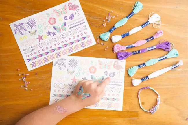 Tattoos & Freundschaftsbänder: Cool Summer - Bastelset für Kinder ab 8 Jahren