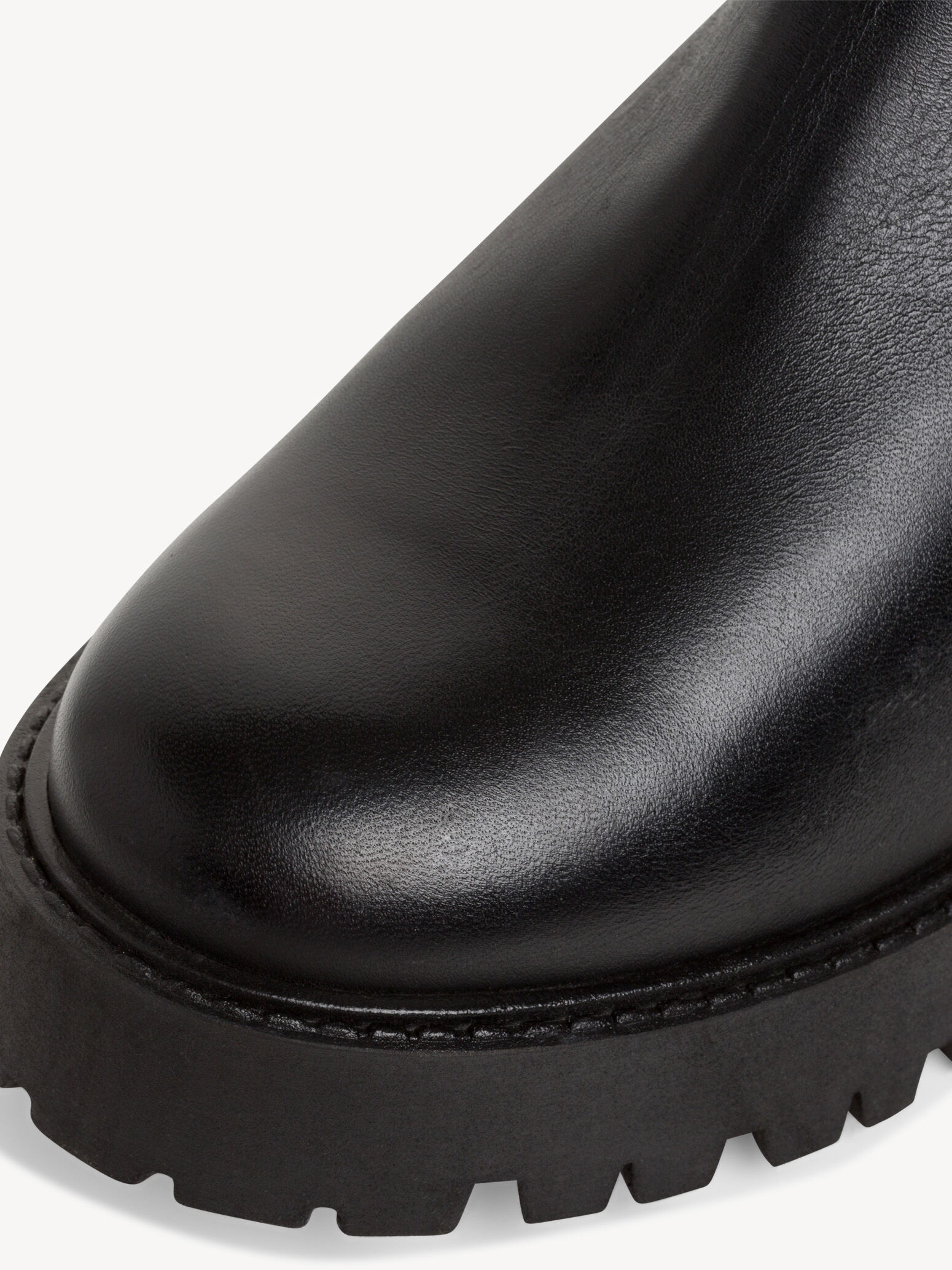 Bottine Chelsea en cuir - noir