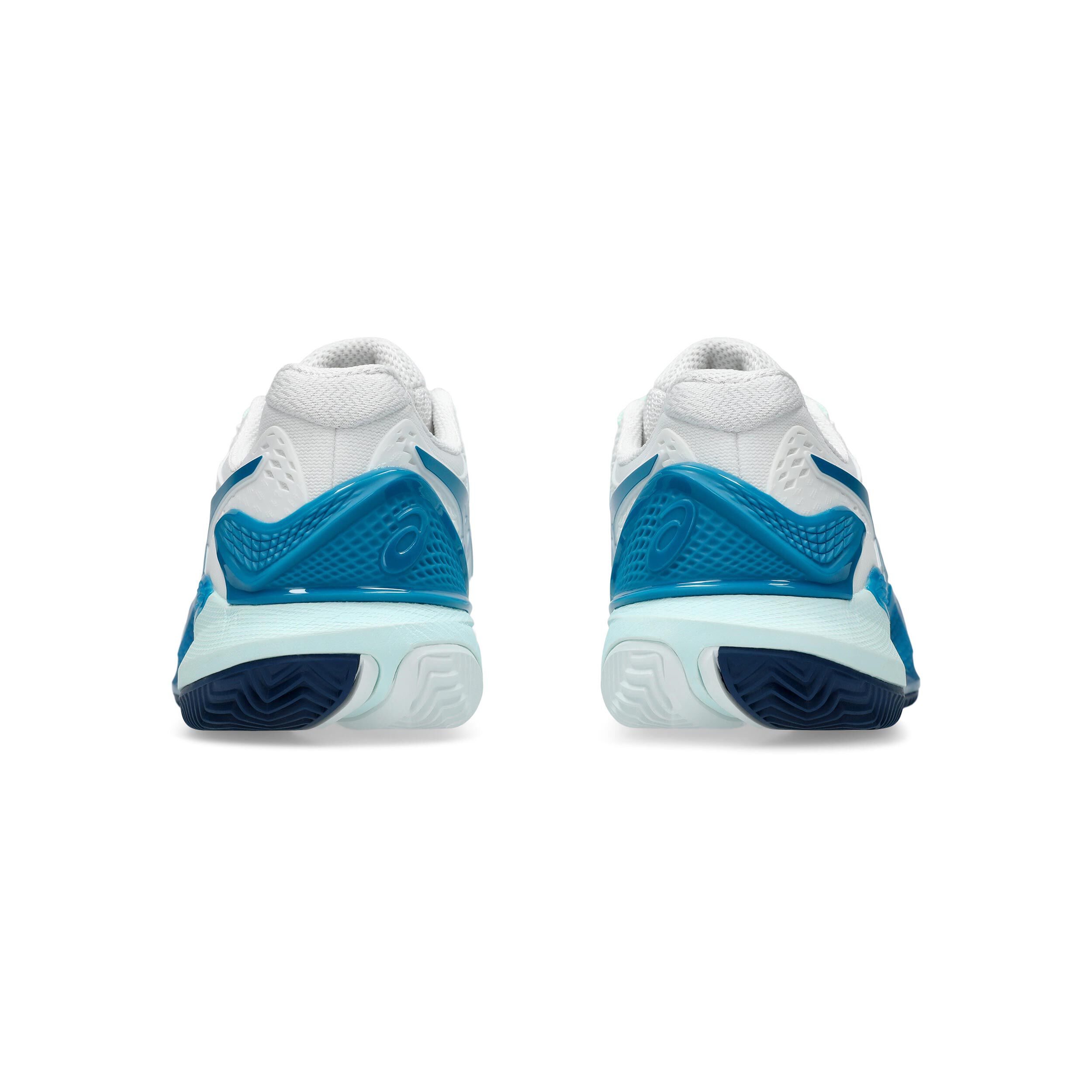Gel-Resolution 9 Clay Sandplatzschuh Damen - Weiß, Blau
