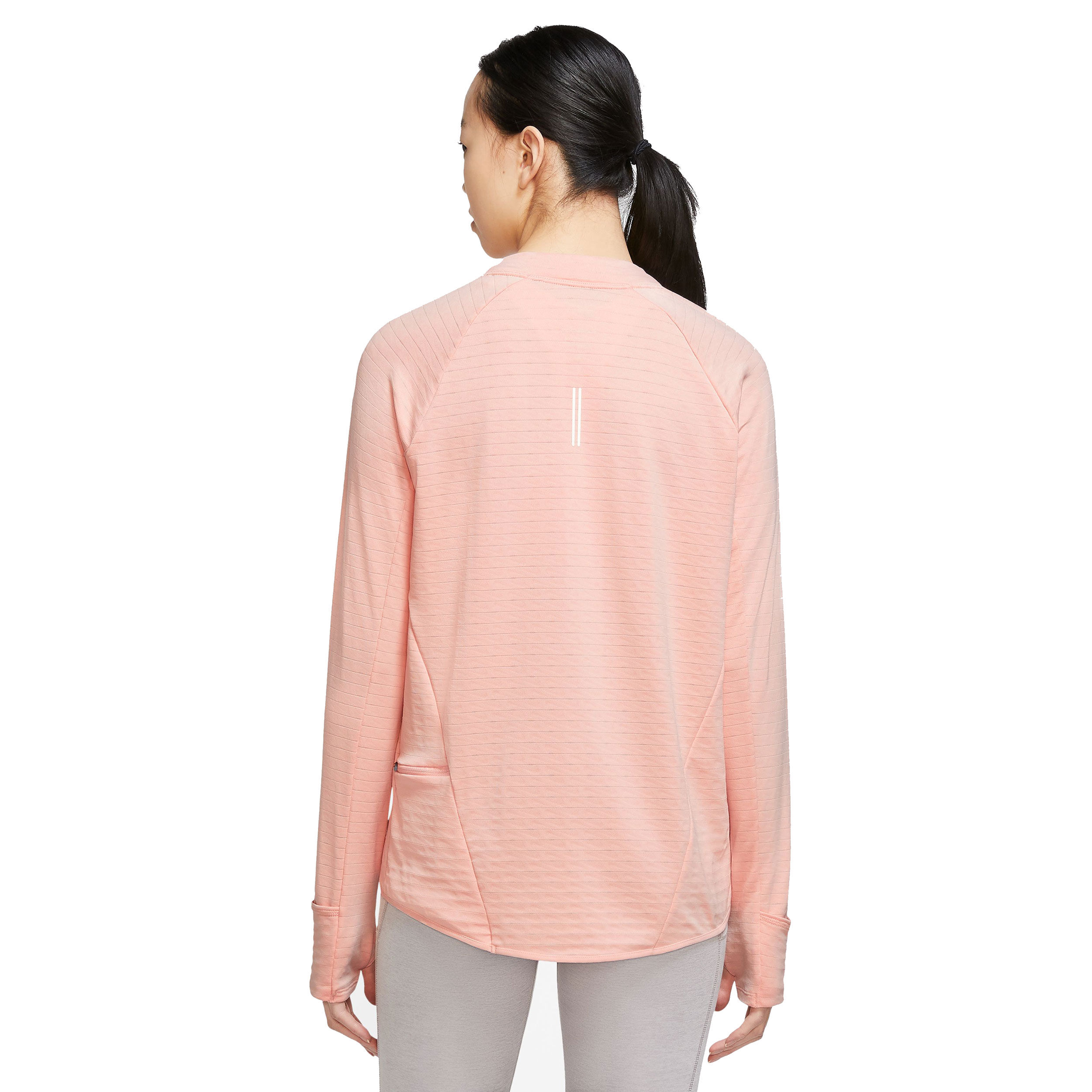 Therma-Fit Element Crew Lauftop Damen - Beige, Grau