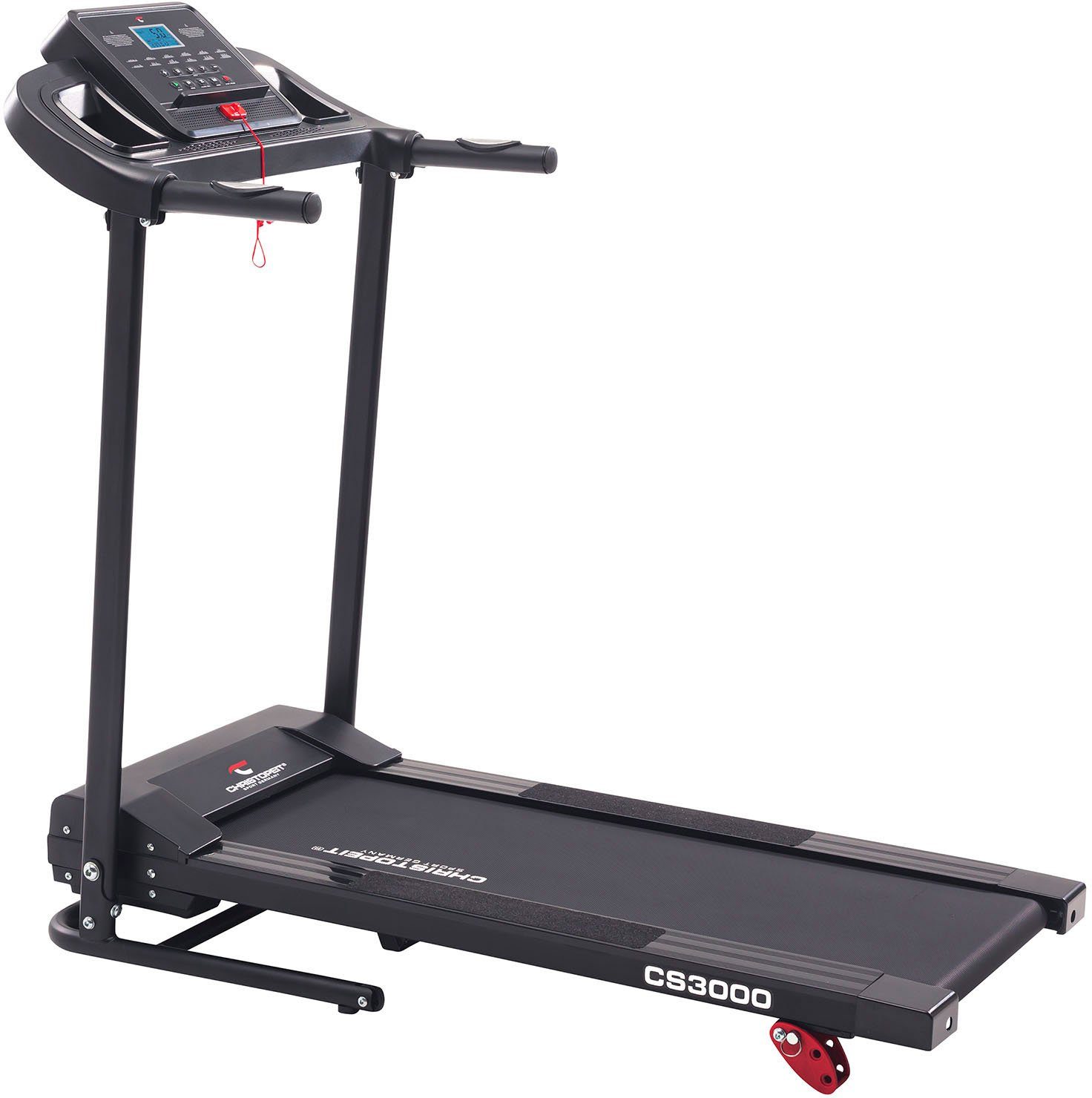 Christopeit Sport® Laufband CS 3000, mit integrierten Handpulssensoren und Soft-Drop-Klappsystem