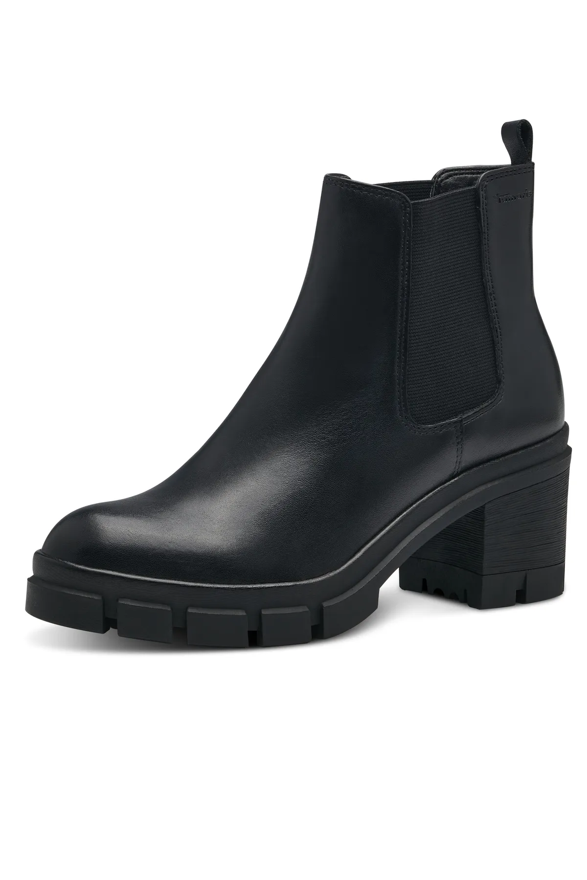Tamaris  Damen Elegante Stiefelette 1-25409-41 Schwarz 001 Black Leder/Synthetik mit TOUCH-IT